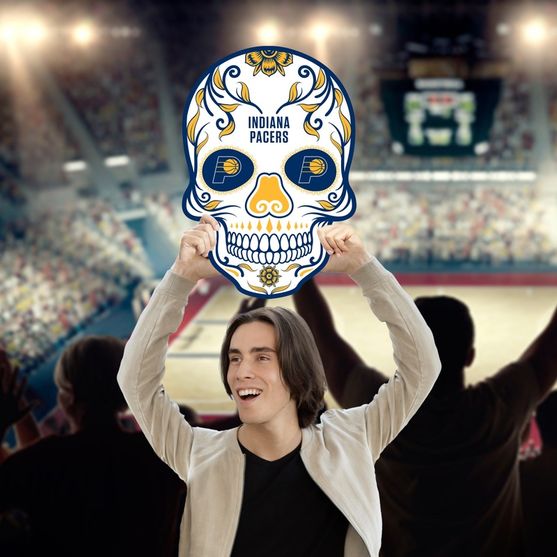 Skull – Big Head – Official NBA – Indiana Pacers – Foam Core Cutout