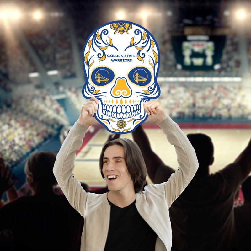 Skull Logo – Big Head – Official NBA – Golden State Warriors – Foam Core Cutout
