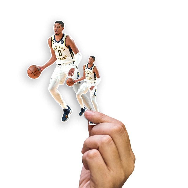 Tyrese Haliburton – 5 Minis (Mixed Sizes) – Official NBA – Indiana Pacers – Reusable Vinyl Decals