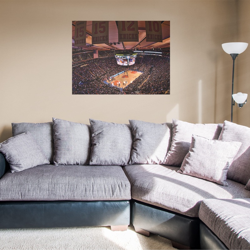 Arena Mural – Peel & Stick Poster – Official NBA – New York Knicks – Reusable Vinyl Wall Decal