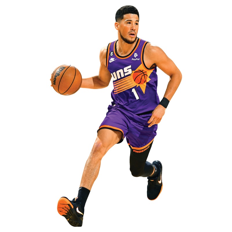 Devin Booker – RealBig Classic Jersey Collection – Official NBA – Phoenix Suns – Reusable Vinyl Wall Decals