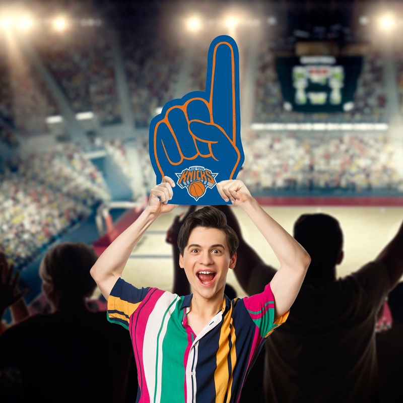 Foam Finger – Big Head – Official NBA – New York Knicks – Foam Core Cutout