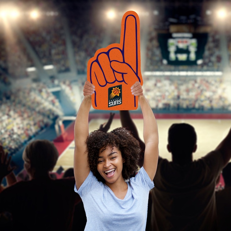 Foam Finger – Big Head – Official NBA – Phoenix Suns – Foam Core Cutout