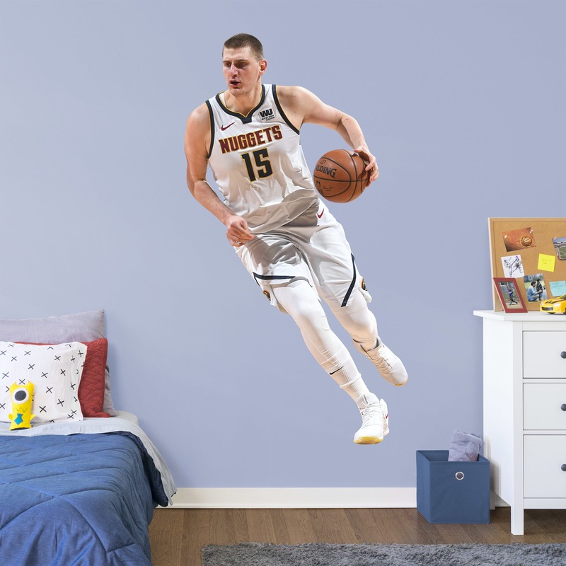 Nikola Jokic – RealBig Collection – Official NBA – Denver Nuggets – Reusable Vinyl Wall Decals