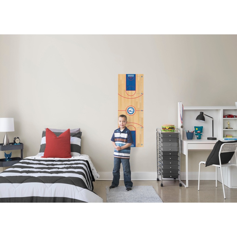 Philadelphia 76ers – Growth Chart – Official NBA – Reusable Vinyl Wall Decal