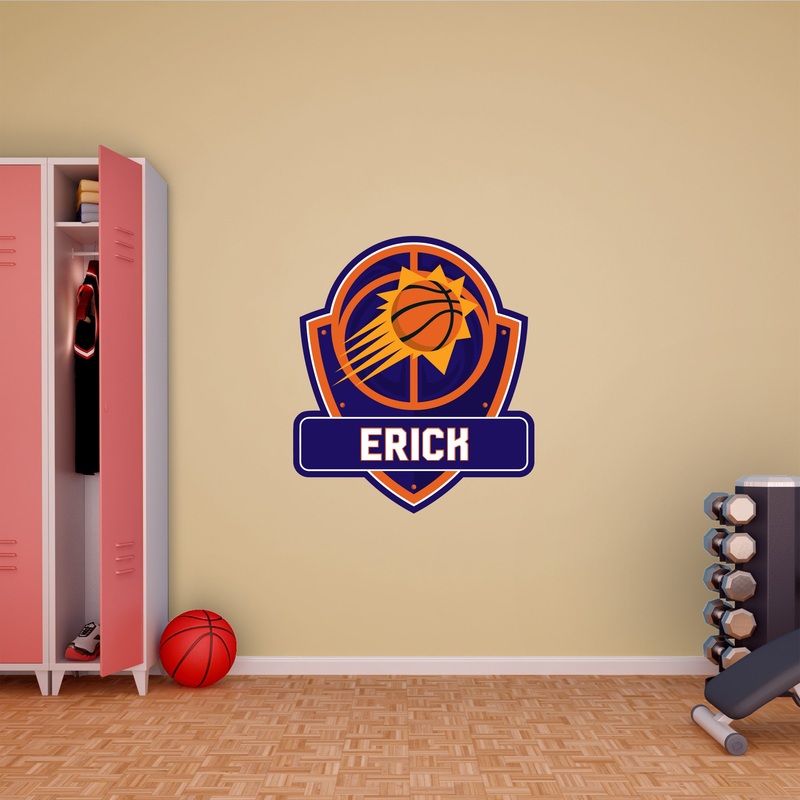 Phoenix Suns – Badge – With Personalized Name – Official NBA – Vinyl Transfer Decal