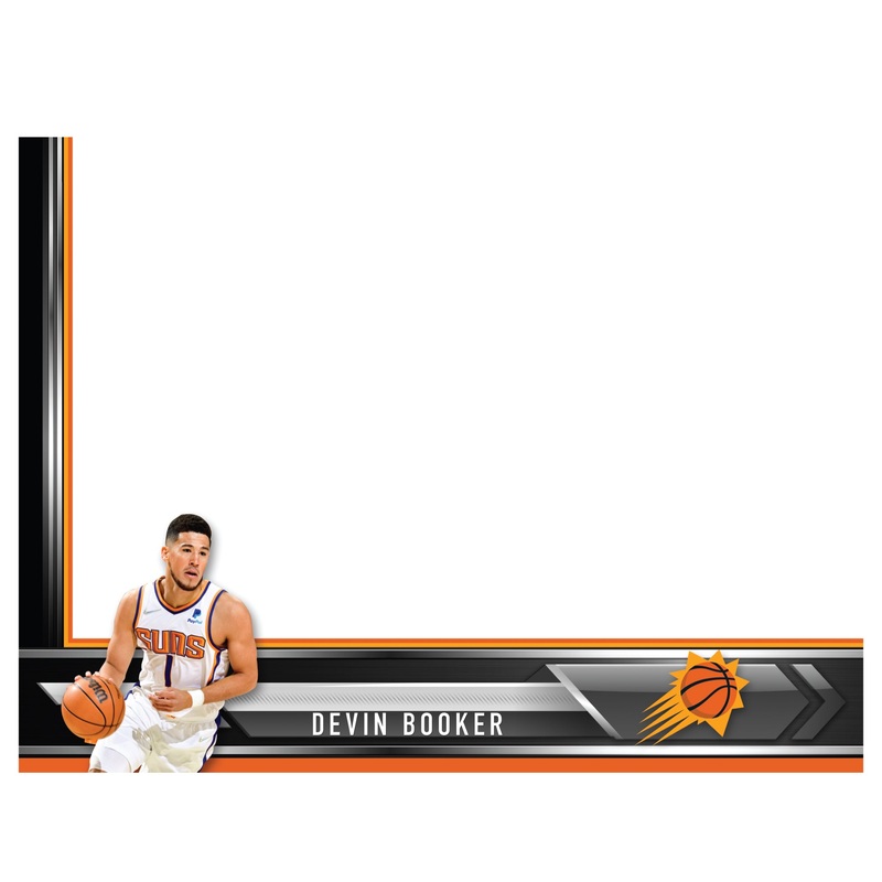 Phoenix Suns – Devin Booker – Dry Erase Whiteboard – Official NBA – Reusable Vinyl Wall Decal