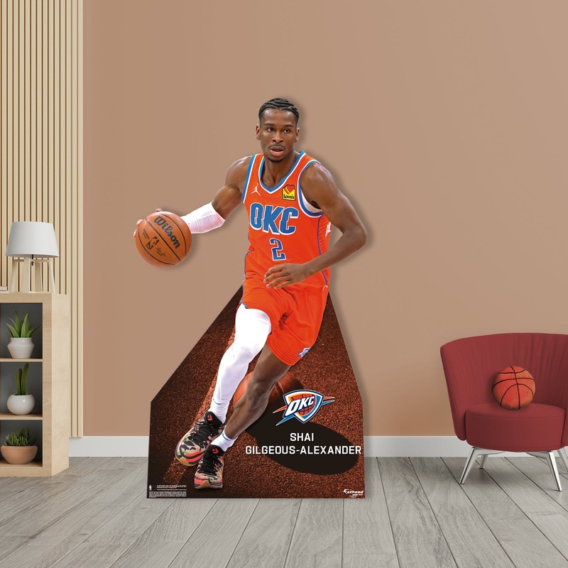 Shai Gilgeous-Alexander – Life-Size Stand Out – Official NBA – Oklahoma City Thunder – Foam Core Cutout