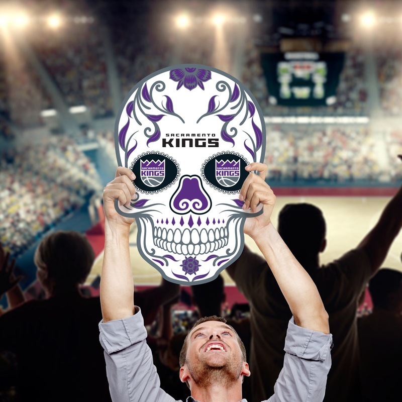 Skull – Big Head – Official NBA – Sacramento Kings – Foam Core Cutout