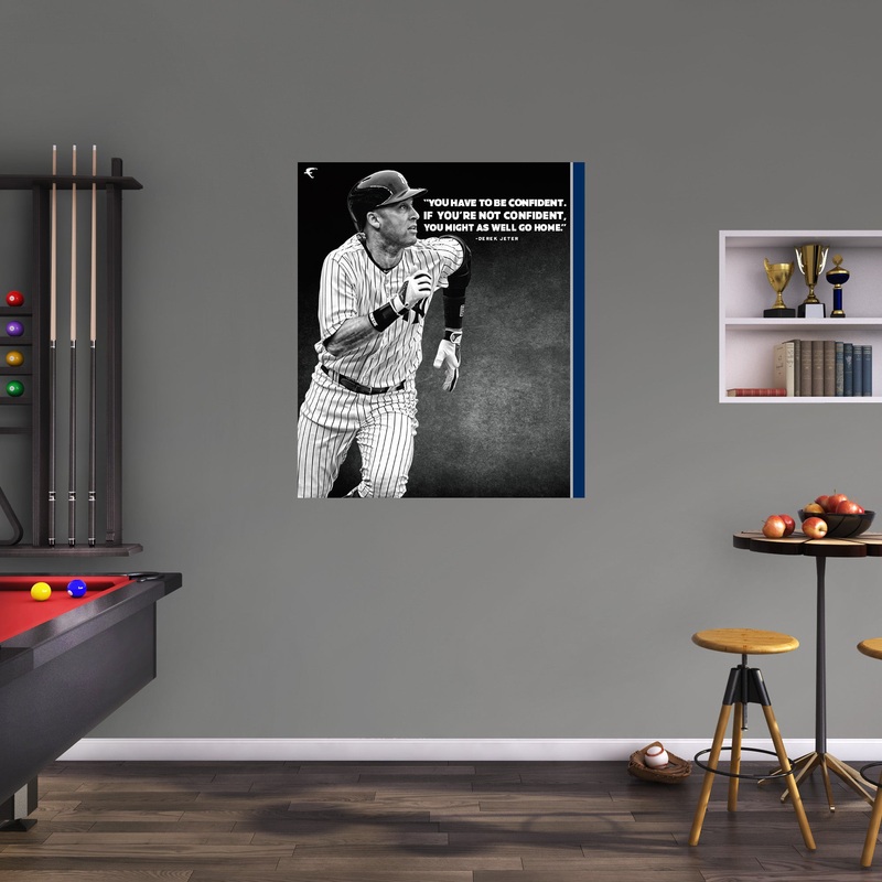 Derek Jeter – Inspirational – Peel & Stick Poster – Official MLB – New York Yankees – Reusable Vinyl Wall Decal #2