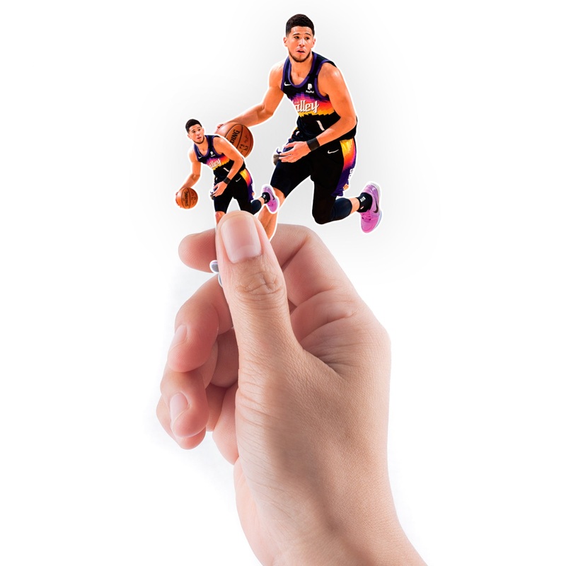 Devin Booker – 5 Minis (Mixed Sizes) – Official NBA – Phoenix Suns – Reusable Vinyl Decals