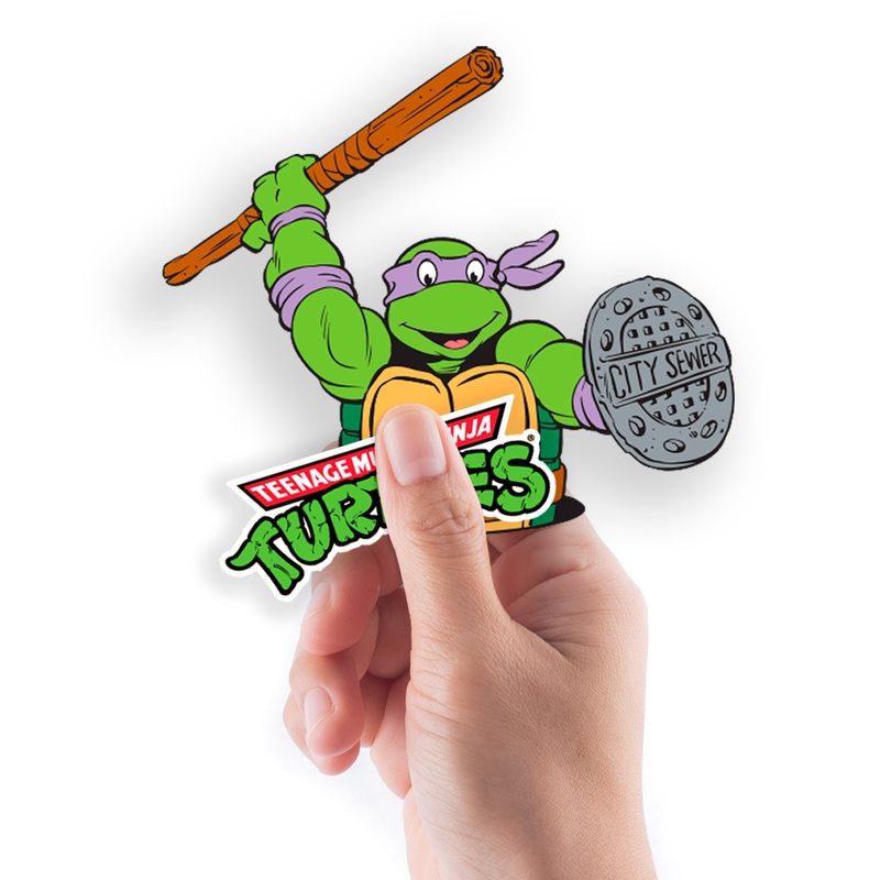 Donatello – 5 Minis (Mixed Sizes) – Official Nickelodeon – Teenage Mutant Ninja Turtles – Reusable Vinyl Decals