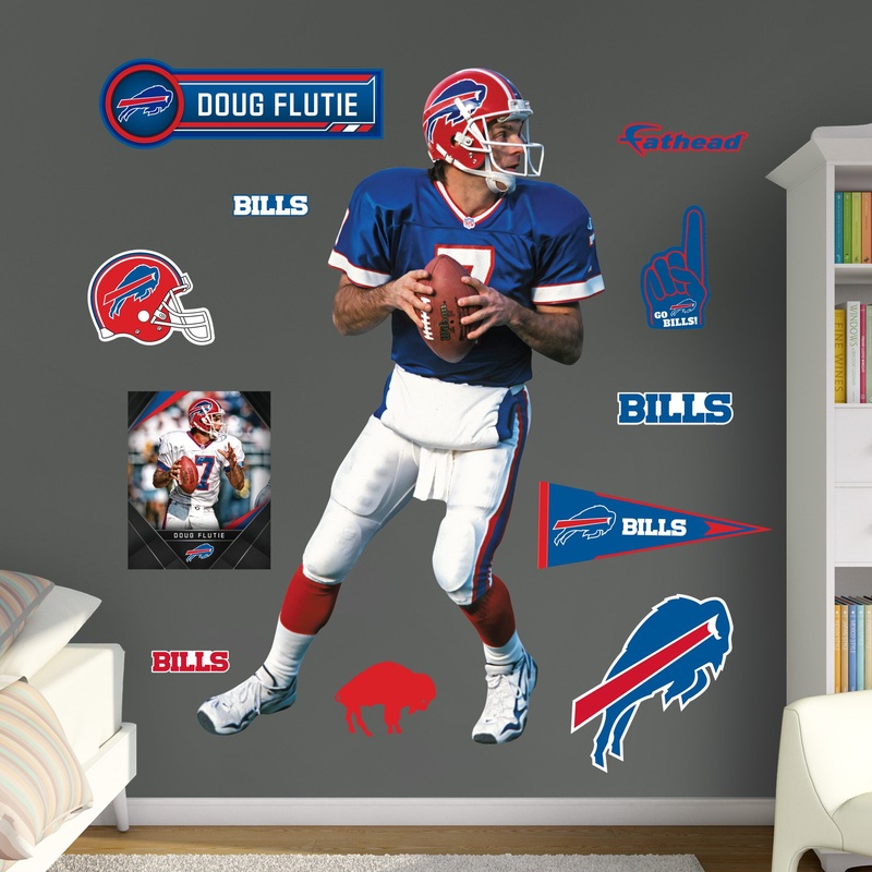 Doug Flutie – RealBig Legend Collection – Official NFL – Buffalo Bills – Reusable Vinyl Wall Decals