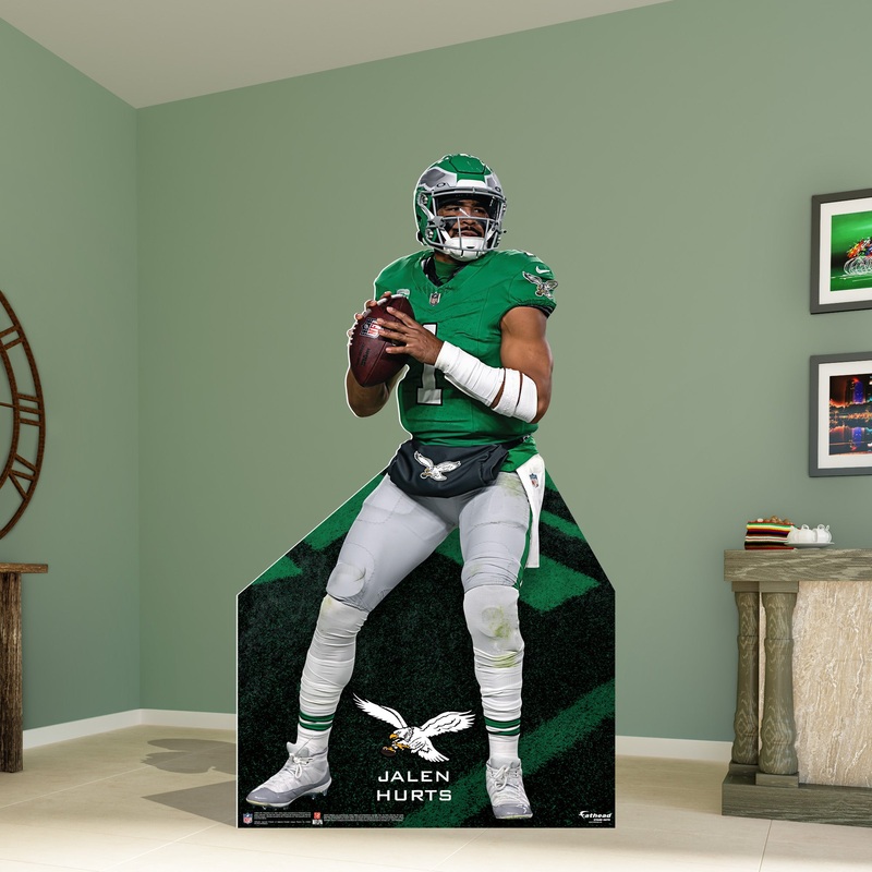 Jalen Hurts Throwback – Life-Size Stand Out – Official NFL – Philadelphia Eagles – Foam Core Cutout