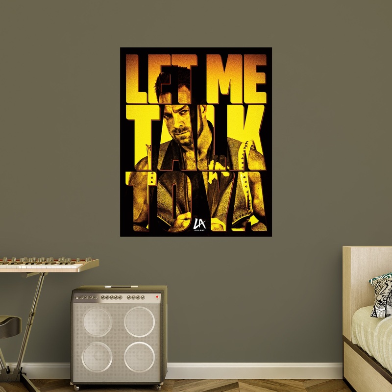 LA Knight 2023 – ‘Let Me Talk To Ya’ – Peel & Stick Poster – Official WWE – Reusable Vinyl Wall Decal
