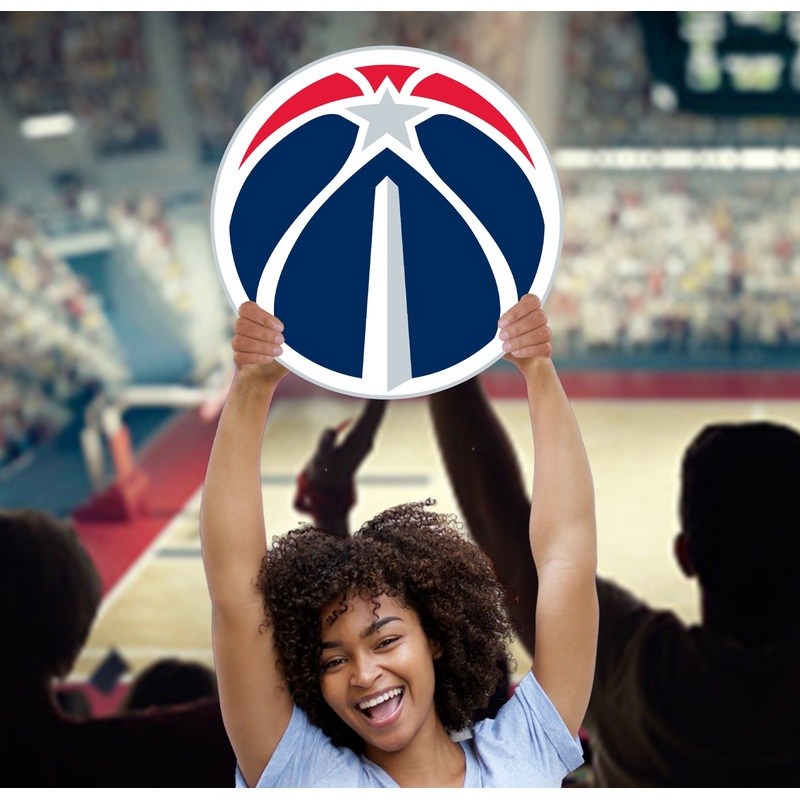 Logo – Big Head – Official NBA – Washington Wizards – Foam Core Cutout