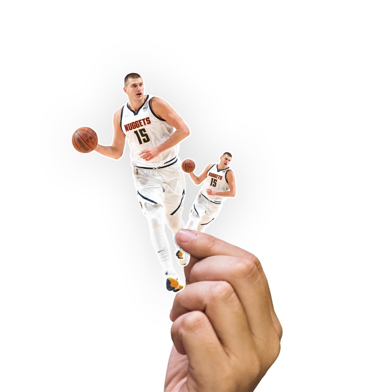 Nikola Joki – 5 Minis (Mixed Sizes) – Official NBA – Denver Nuggets – Reusable Vinyl Decals