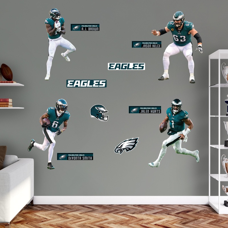 Philadelphia Eagles – RealBig Team Collection – Official NFL – Reusable Vinyl Wall Decals