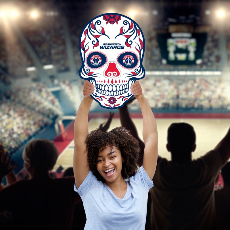Skull – Big Head – Official NBA – Washington Wizards – Foam Core Cutout