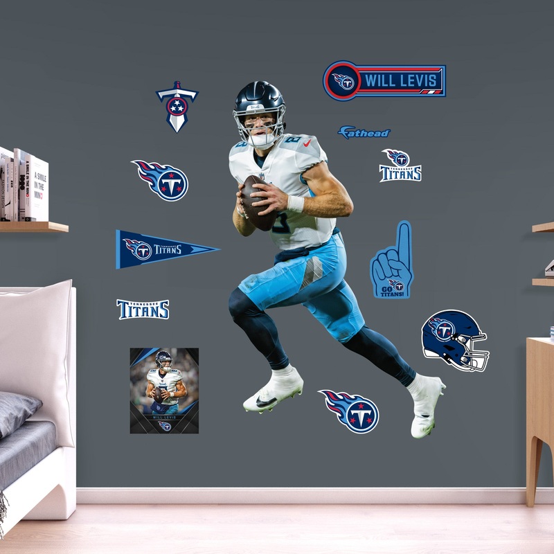 Will Levis – RealBig Collection – Official NFL – Tennessee Titans – Reusable Vinyl Wall Decals