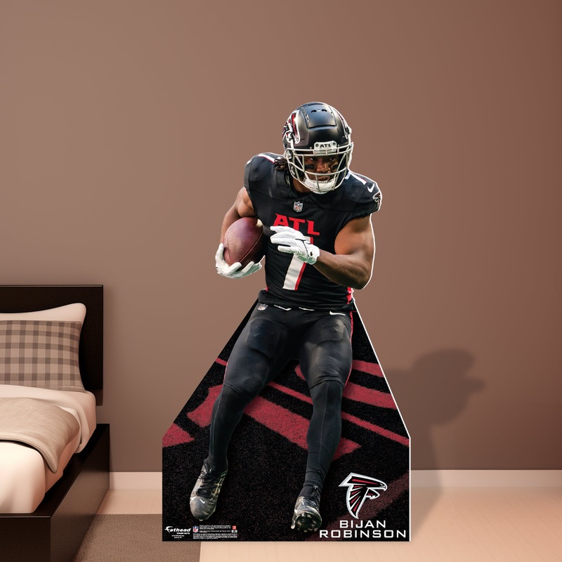 Bijan Robinson – Life-Size Stand Out – Official NFL – Atlanta Falcons – Foam Core Cutout