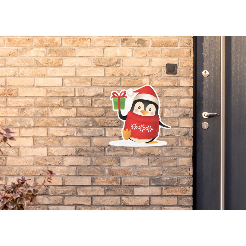 Christmas: Penguin with Red Sweater – Outdoor Graphic