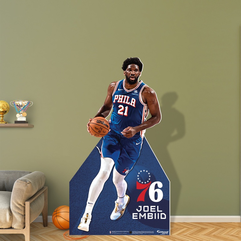 Joel Embiid – Life-Size Stand Out – Official NBA – Philadelphia 76ers – Foam Core Cutout #2