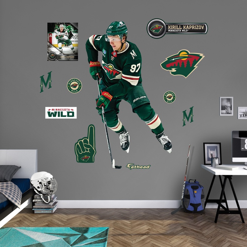 Kirill Kaprizov – RealBig Collection – Official NHL – Minnesota Wild – Reusable Vinyl Wall Decals #3