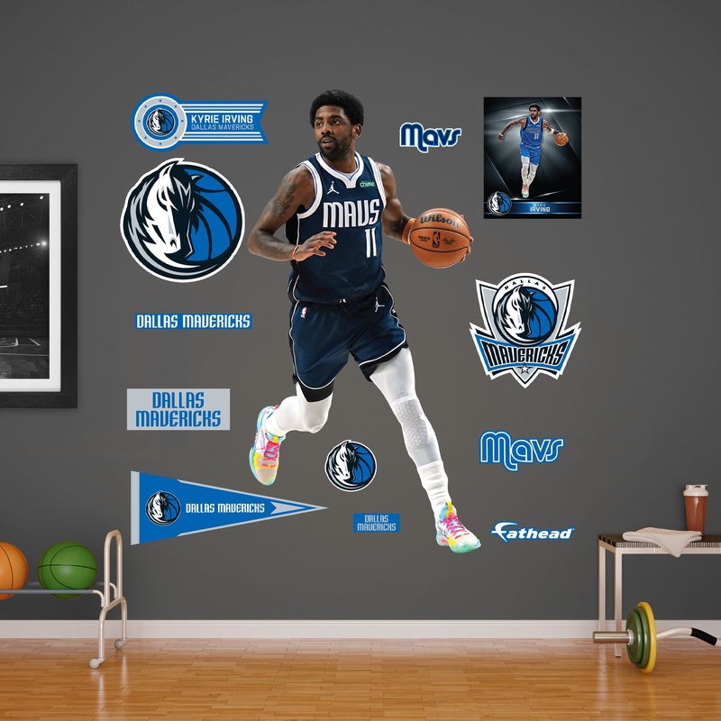 Kyrie Irving – RealBig Collection – Official NBA – Dallas Mavericks – Reusable Vinyl Wall Decals