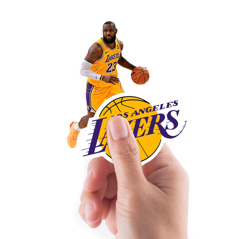 LeBron James – 5 Minis (Mixed Sizes) – Official NBA – Los Angeles Lakers – Reusable Vinyl Decals