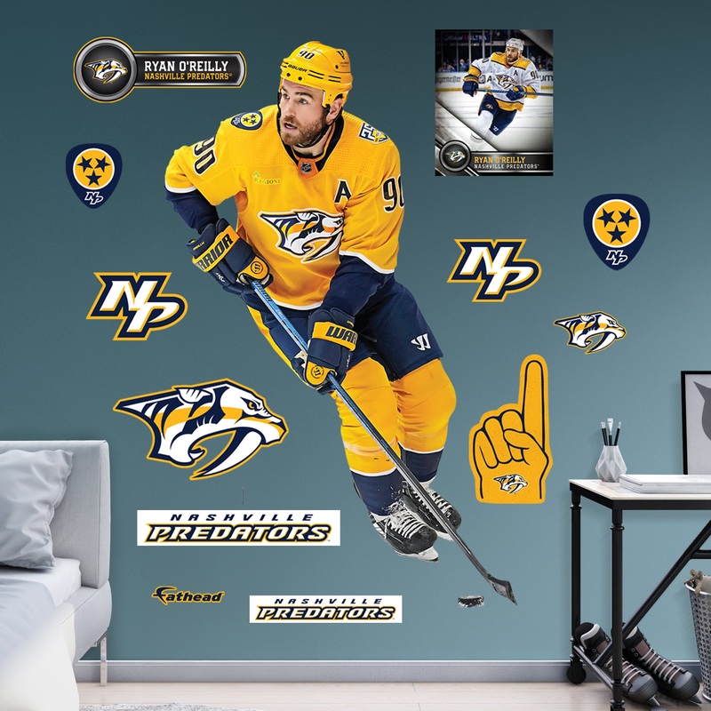 Ryan O’Reilly – RealBig Collection – Official NHL – Nashville Predators – Reusable Vinyl Wall Decals