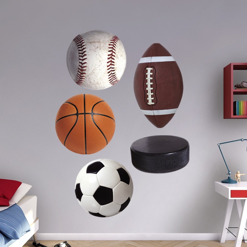 Sports: Assorted Graphics – Removable Wall Decals
