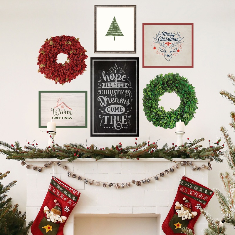 Christmas: Gallery Decor Wall Signs – Removable Vinyl Decal