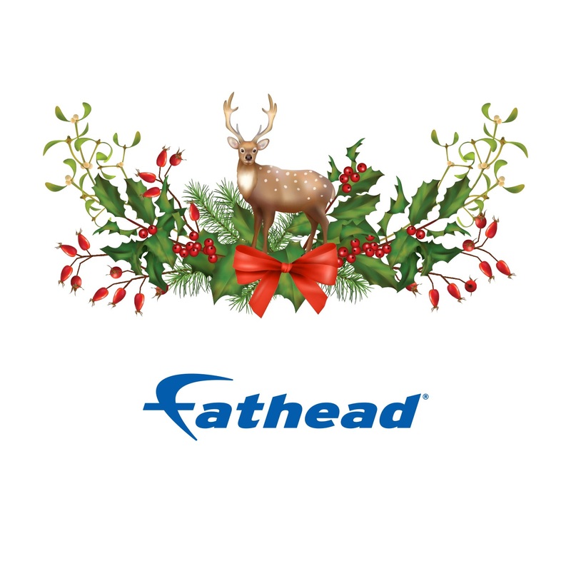 Christmas: Reindeer Icon – Removable Adhesive Decal