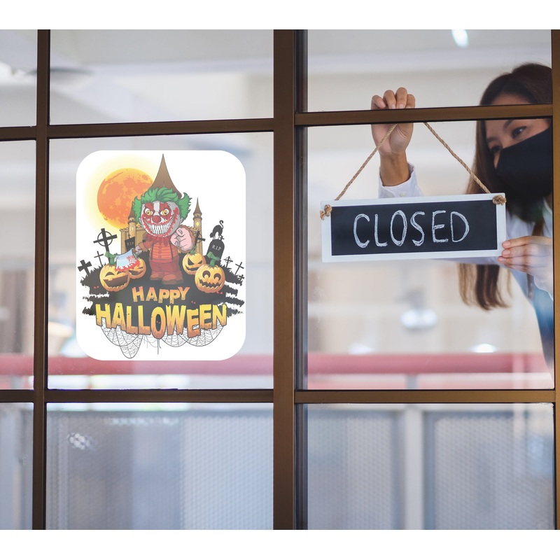 Halloween:  Creepy Window Clings        –   Removable Window   Static Decal