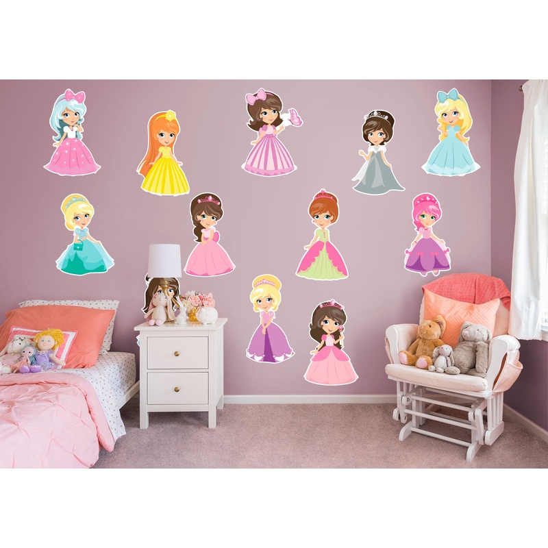 Nursery:  Beauty Princess Collection        –   Removable Wall   Adhesive Decal