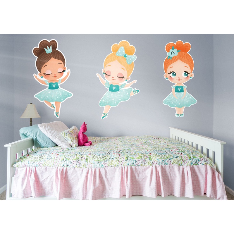 Nursery:  Blue Dresses Collection        –   Removable Wall   Adhesive Decal