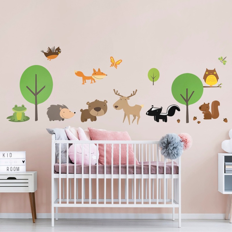 Nursery: Cartoon Wildlife Collection – Removable Vinyl Decal