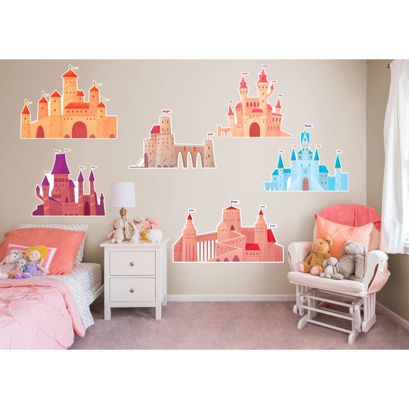 Nursery:  Castle Collection        –   Removable Wall   Adhesive Decal