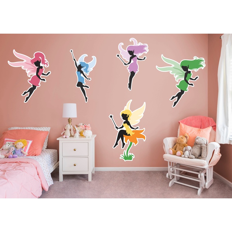 Nursery:  Five Fairies Collection        –   Removable Wall   Adhesive Decal