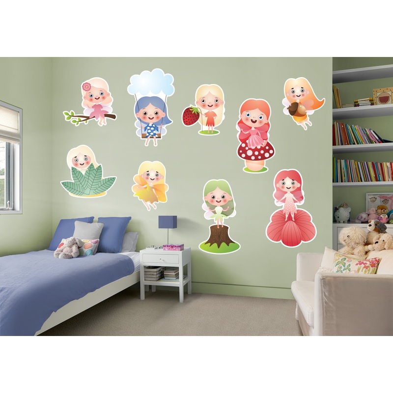 Nursery:  Little Fairies Collection        –   Removable Wall   Adhesive Decal