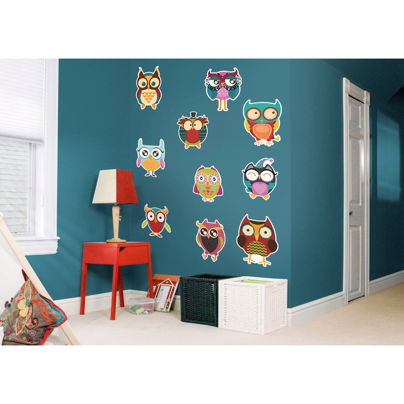 Nursery: Owl Decorative Collection        –   Removable Wall   Adhesive Decal