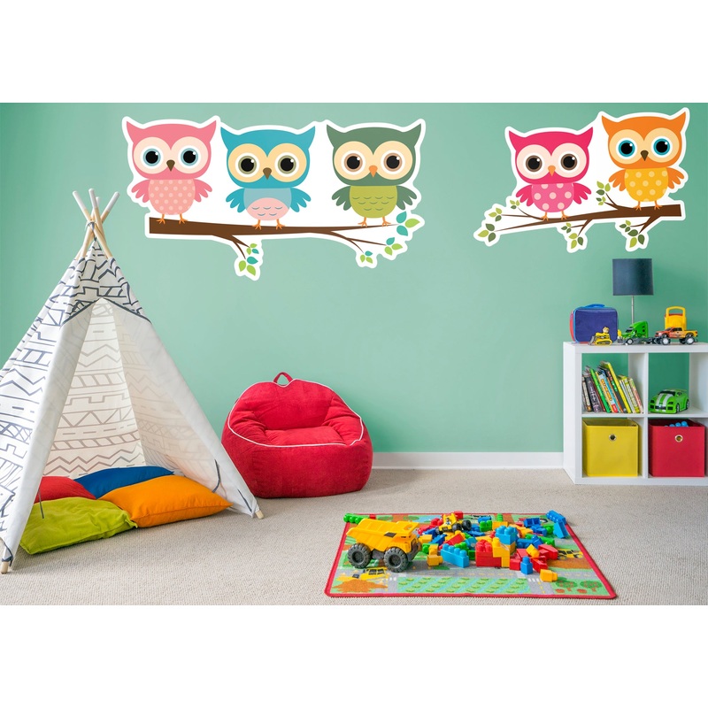 Nursery: Owl Dots Collection        –   Removable Wall   Adhesive Decal