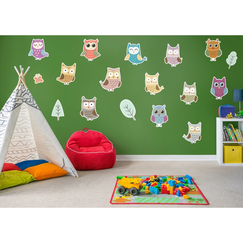 Nursery: Owl Family Collection        –   Removable Wall   Adhesive Decal