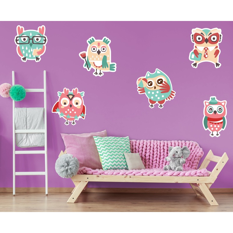 Nursery: Owl Six Strangers Collection        –   Removable Wall   Adhesive Decal
