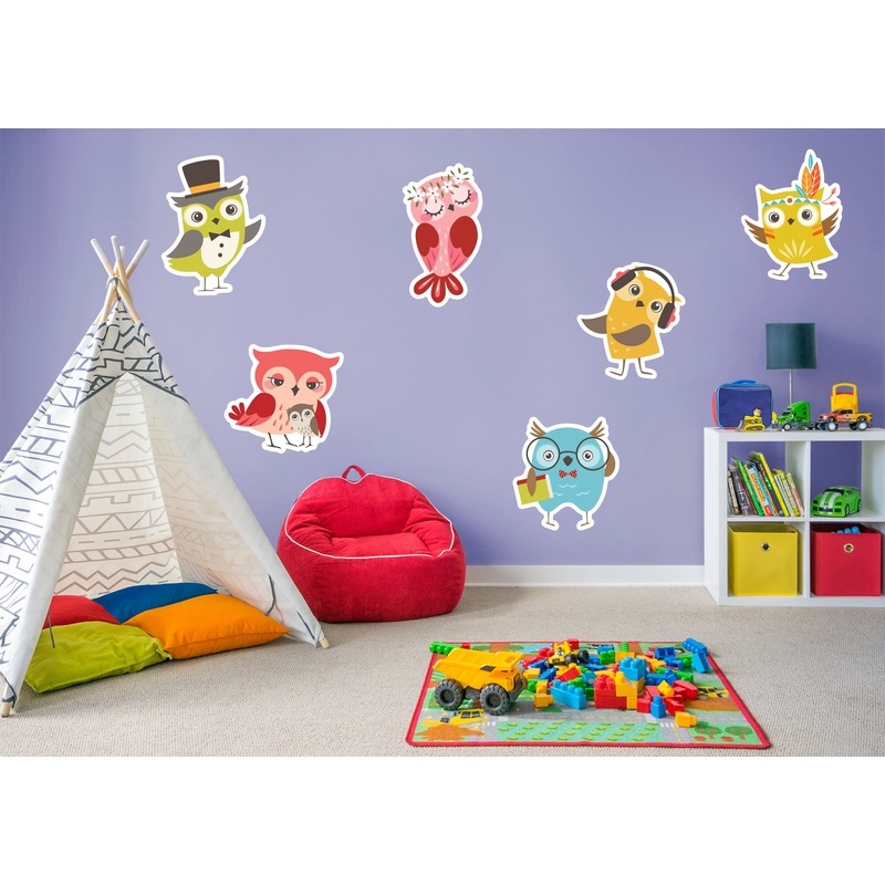 Nursery: Owl Strangers Collection        –   Removable Wall   Adhesive Decal
