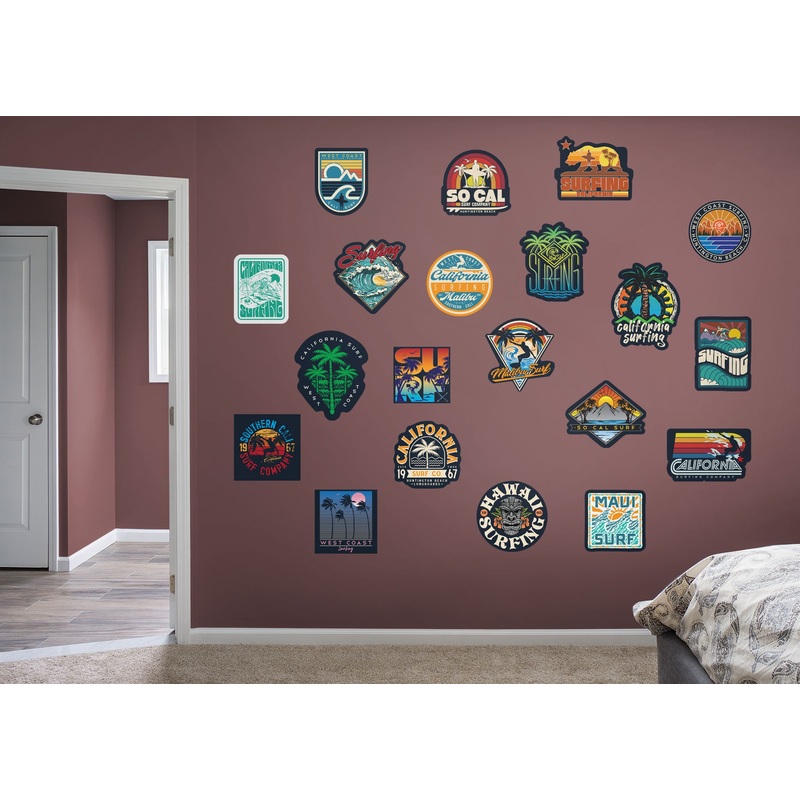 Seasons Decor:  Summer California Collection        –   Removable Wall   Adhesive Decal