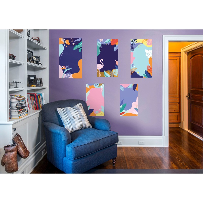 Seasons Decor:  Summer Tropical Collection        –   Removable Wall   Adhesive Decal