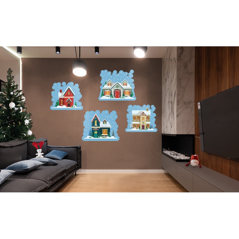 Seasons Decor: Winter Home Collection – Removable Adhesive Decal