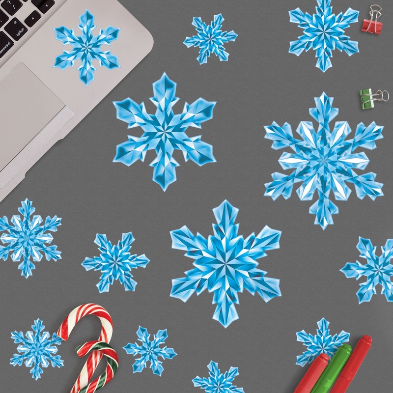 Snowflake Crystal Collection – Removable Vinyl Decal
